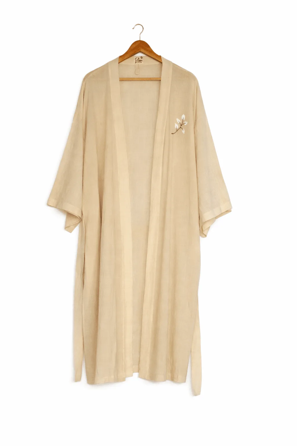 Blanc Pamuk Çiçeği Kimono